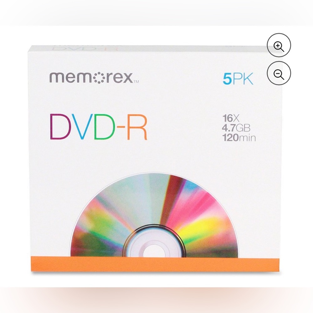 NWT Memorex DVD-R (5 Pack)